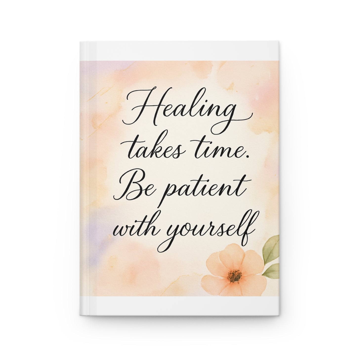Daily Journal — "Don't Be Afraid to Grow" Floral Inspirational Notebook