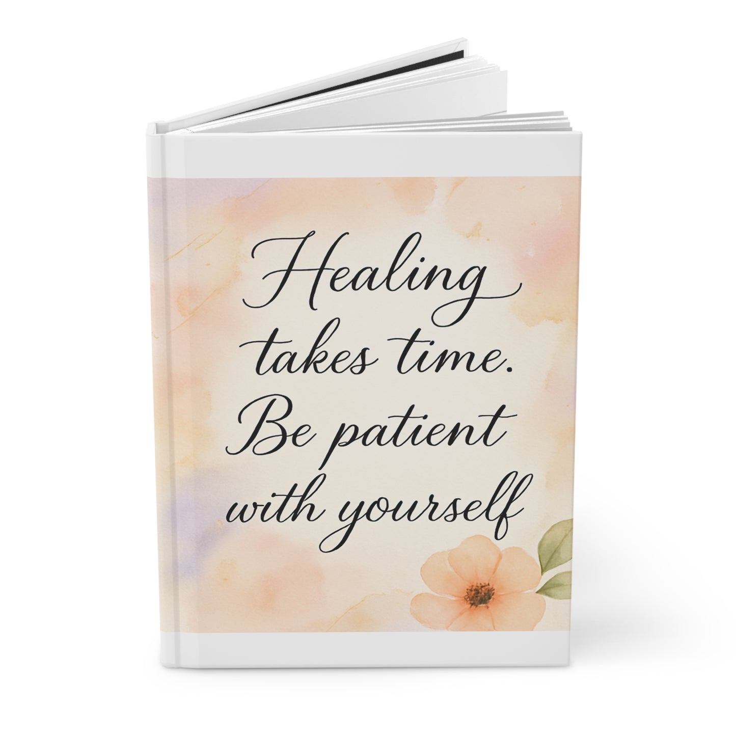 Daily Journal — "Don't Be Afraid to Grow" Floral Inspirational Notebook